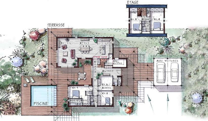 House Plan 120m2 - Small House Interior Design